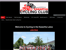 Tablet Screenshot of kawarthacyclingclub.com